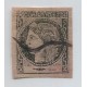 ARGENTINA 1875 GJ 09 CORRIENTES ESTAMPILLA OBLITERADA A PLUMA ESTUPENDO EJEMPLAR DE AMPLIOS MARGENES TIPO 5 DE LA PLANCHA U$ 110